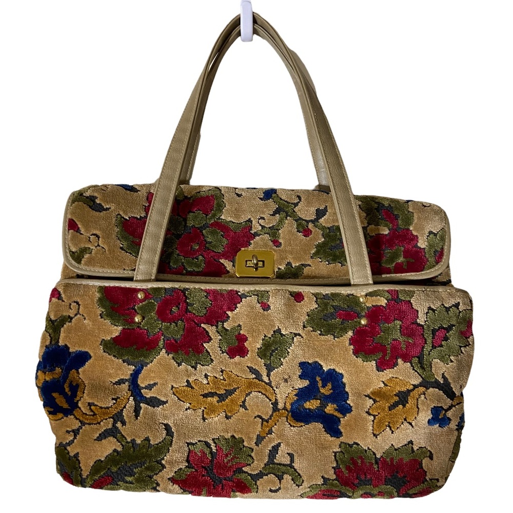 Vintage Cara Carpet Bag Tapestry Shoulder Bag